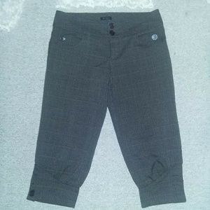 Forever 21 brown plaid, crop pants